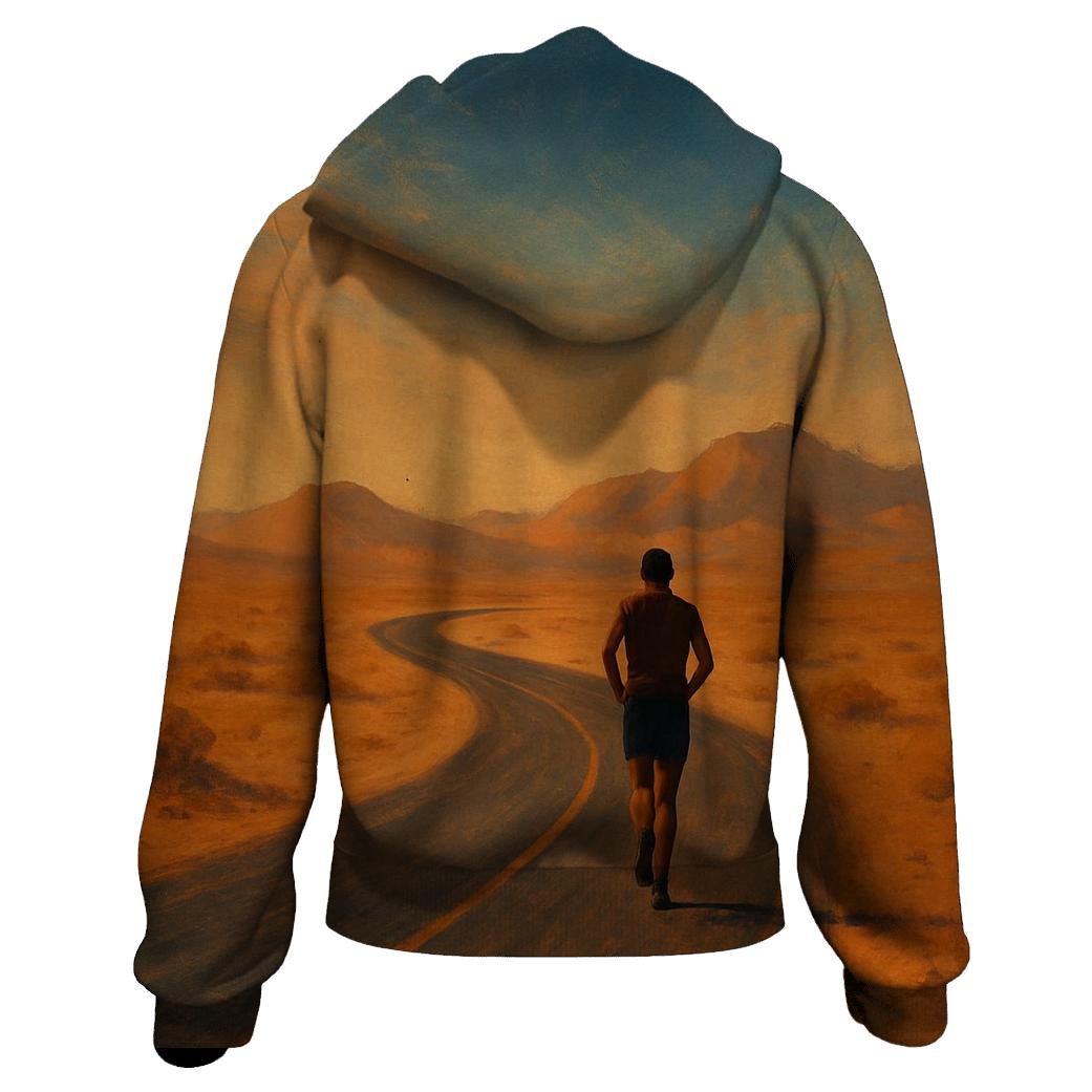 Desert Marathon Horizon printed hoodies