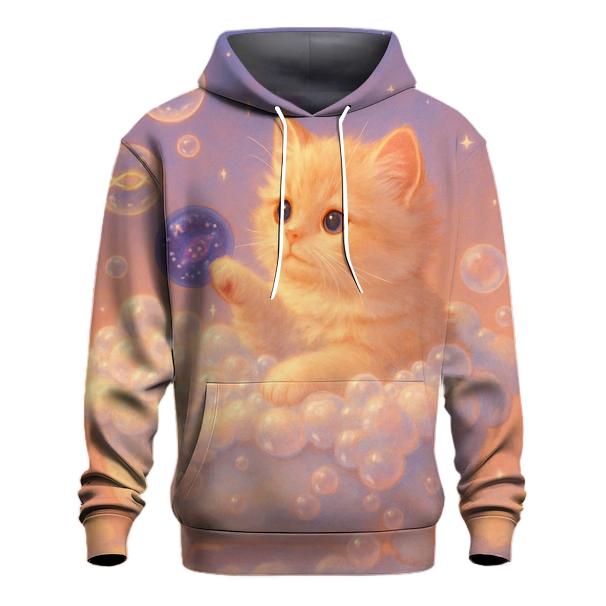 Starlit Bubble Bath Cat Cloud hoodies fashion