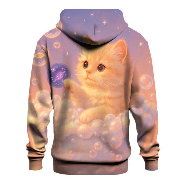 Starlit Bubble Bath Cat Cloud hoodies fashion