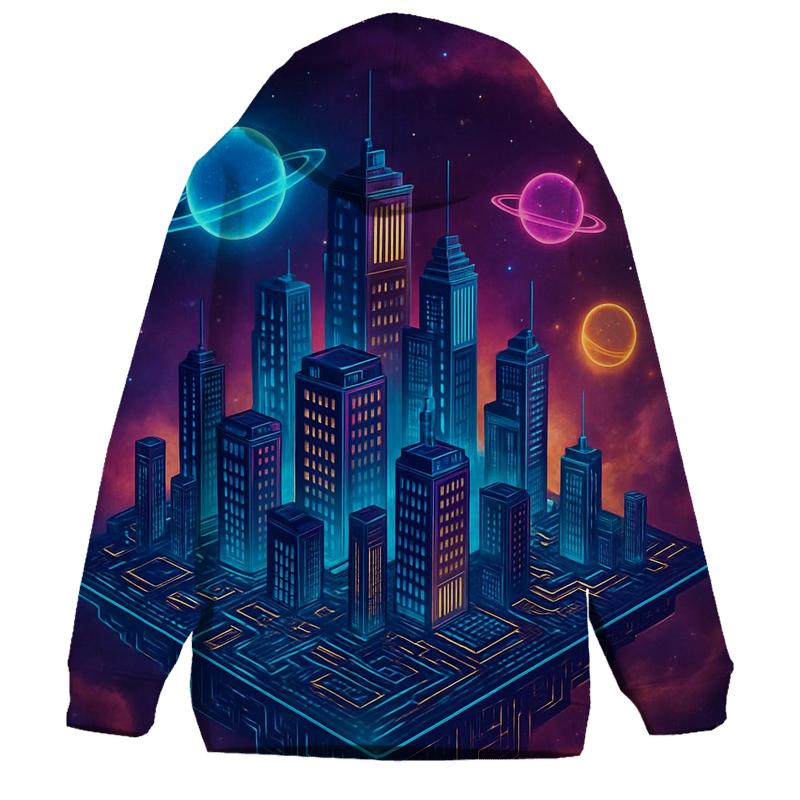 Circuit City In The Heart Of A Nebula lightweight hoodies
