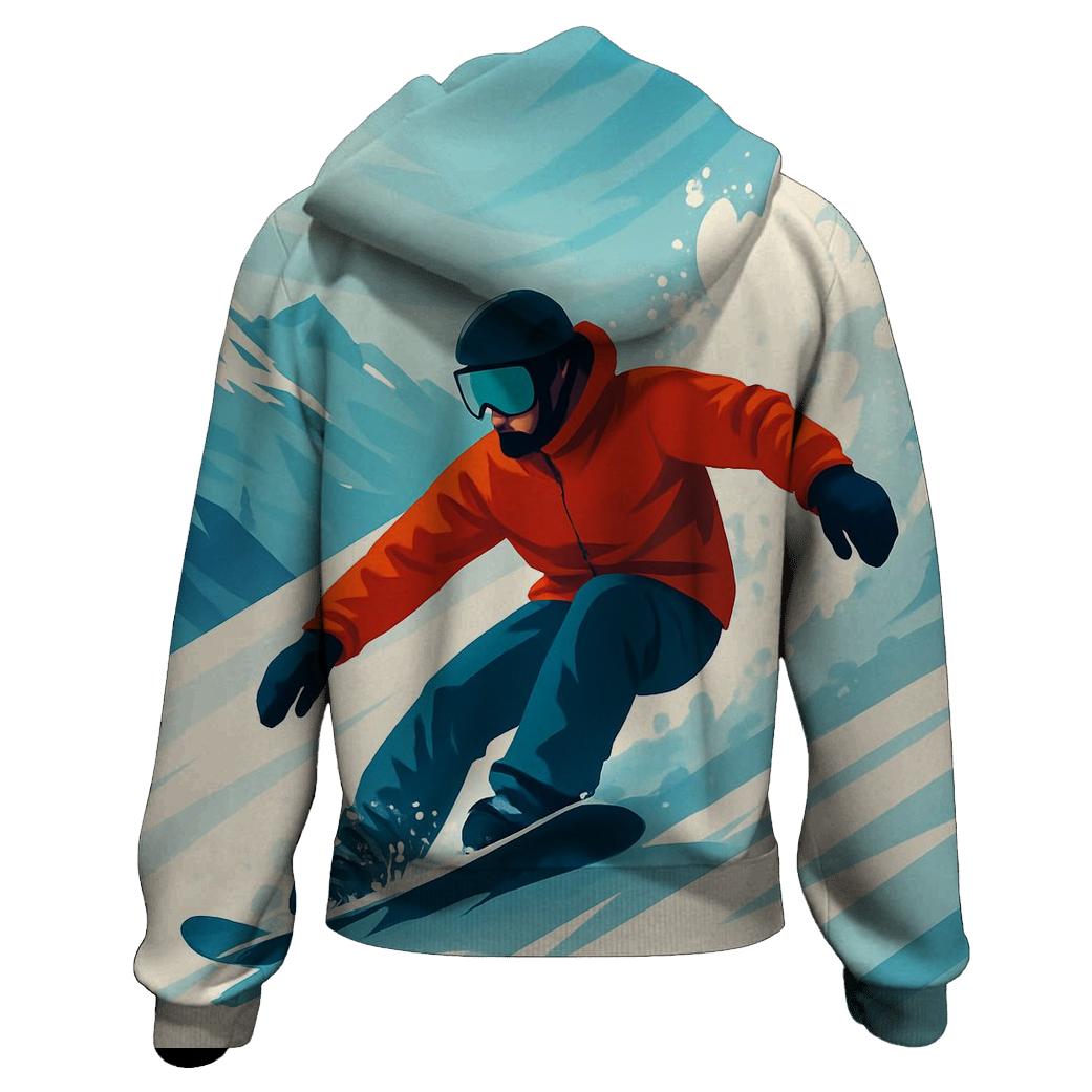 Glacial Snowboard Descent hoodie styles