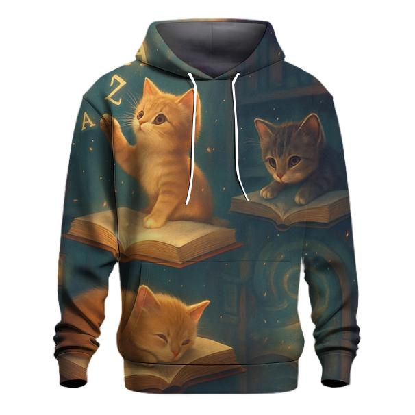 Enchanted Library Storybook Cats hoodies fashion