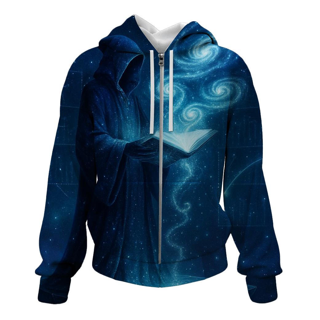 Celestial Library Of Spiral Worlds printed hoodies