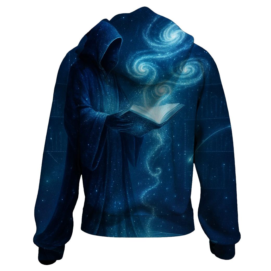 Celestial Library Of Spiral Worlds printed hoodies