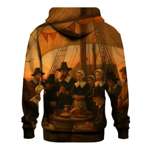 Pilgrim Voyage Of Gratitude At Sea graphic hoodies