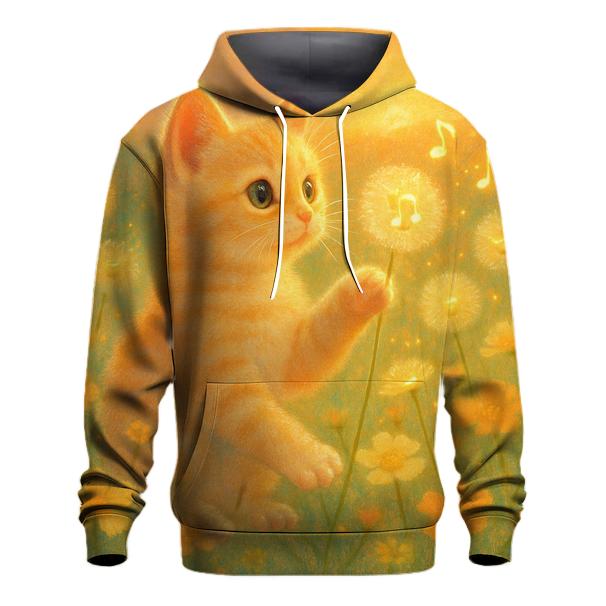 Sunrise Meadow Music Cat designer hoodies