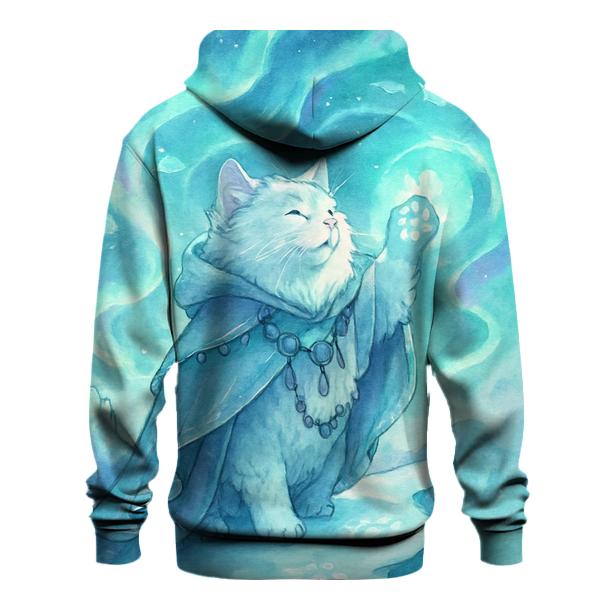 Aurora Shaman Snow Cat printed hoodies