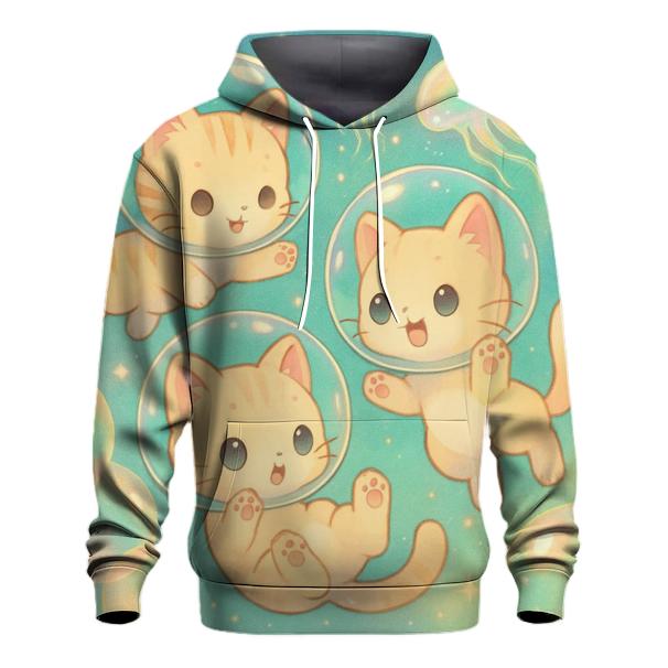 Bubble Diver Cosmic Kitten Pod lightweight hoodies