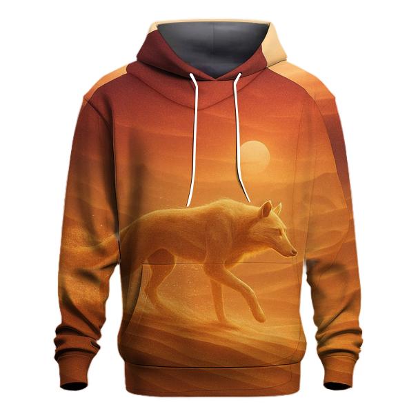 Desert Mirage Sand Wolf zip-up hoodies
