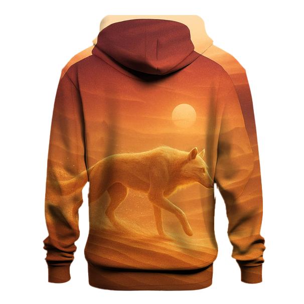Desert Mirage Sand Wolf zip-up hoodies