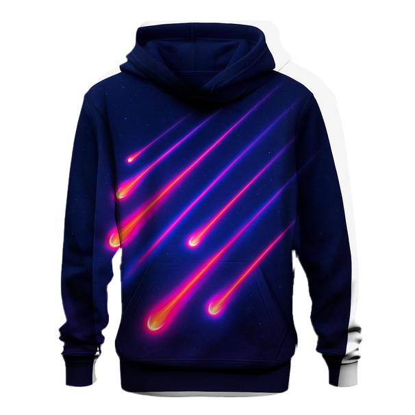 Neon Meteor Gradient Trails lightweight hoodies