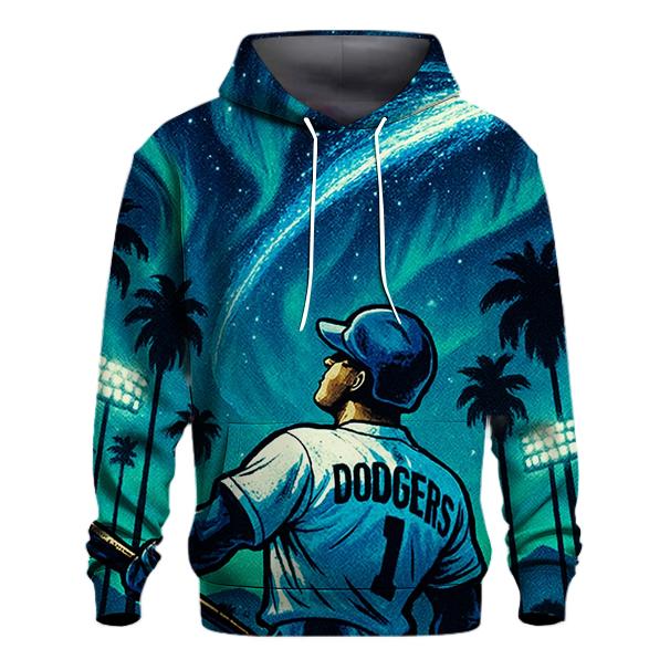 Skyline Homer Under Aurora Palms zip-up hoodies