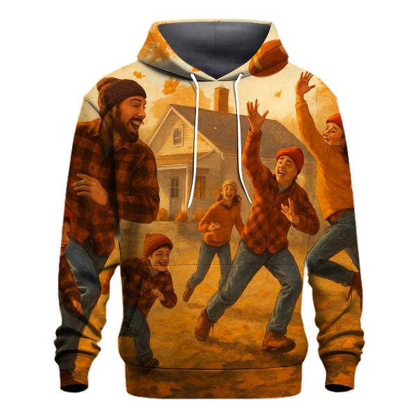 Backyard Touch Football Thanksgiving Game zip-up hoodies