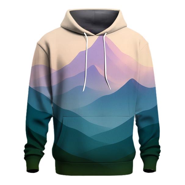 Chromatic Mountain Light Veil embroidered hoodies
