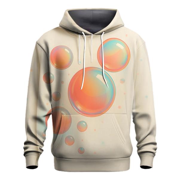 Playful Bubble Gradient Orbit graphic hoodies