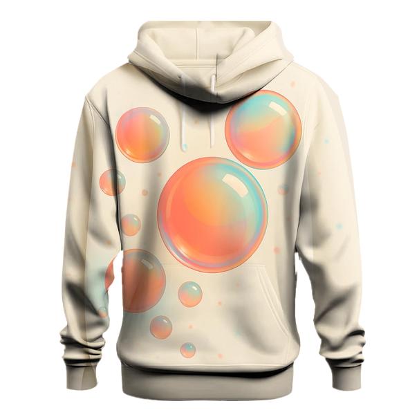 Playful Bubble Gradient Orbit graphic hoodies