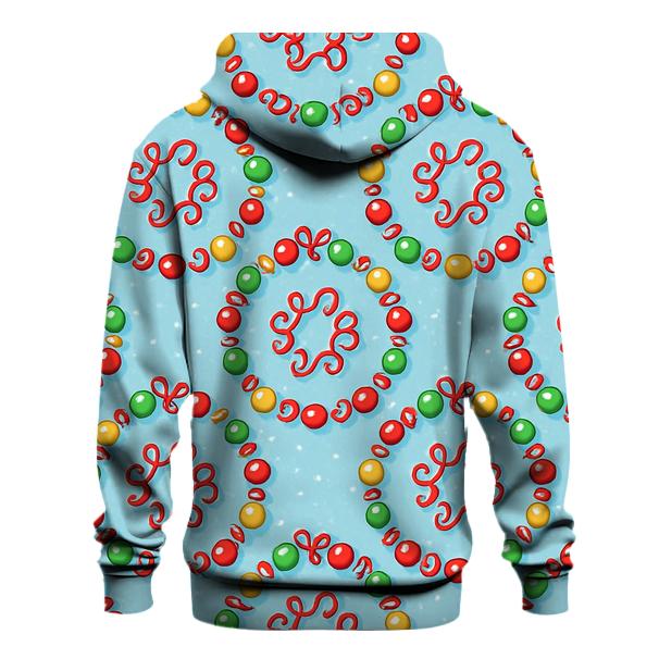Bauble And Ribbon Orbit Rings On Icy Blue hoodie trends