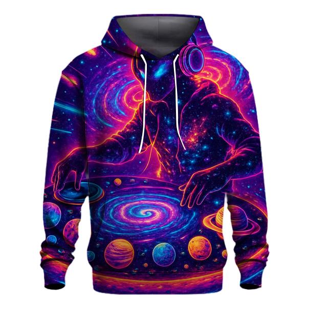 Orbiting Music Of The Celestial DJ premium hoodies