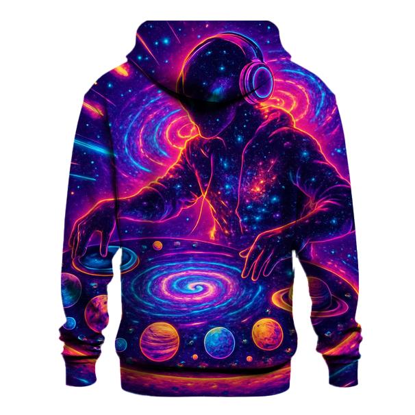 Orbiting Music Of The Celestial DJ premium hoodies