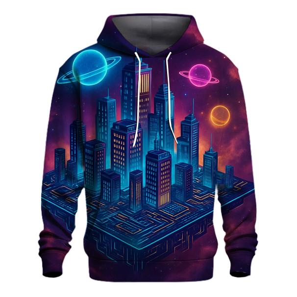 Circuit City In The Heart Of A Nebula zip-up hoodies