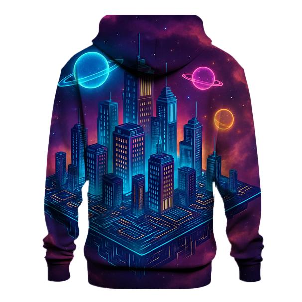 Circuit City In The Heart Of A Nebula zip-up hoodies