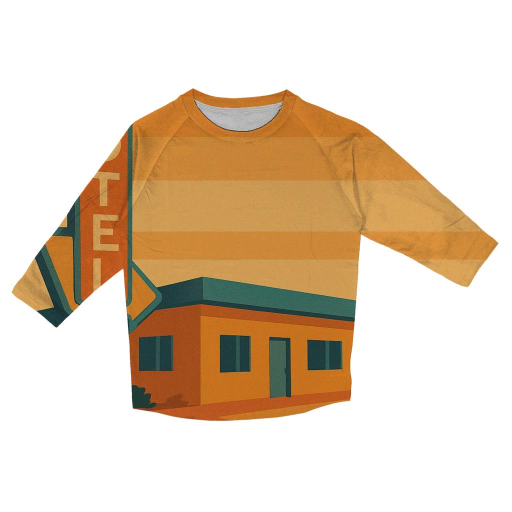 Sunset Motel Roadside Dream trendy 3/4 sleeve tops