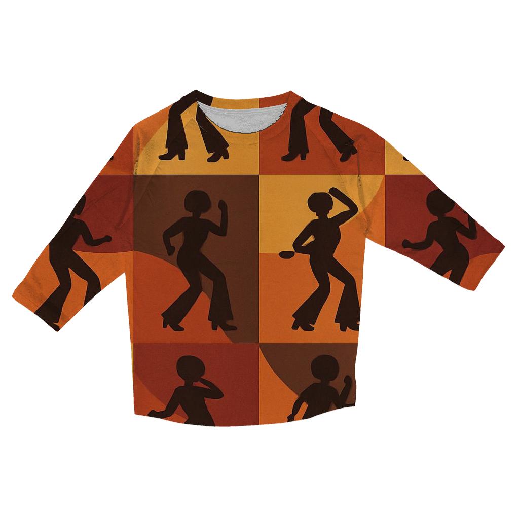 Soul Train Dance Floor Blocks stylish quarter sleeve tops