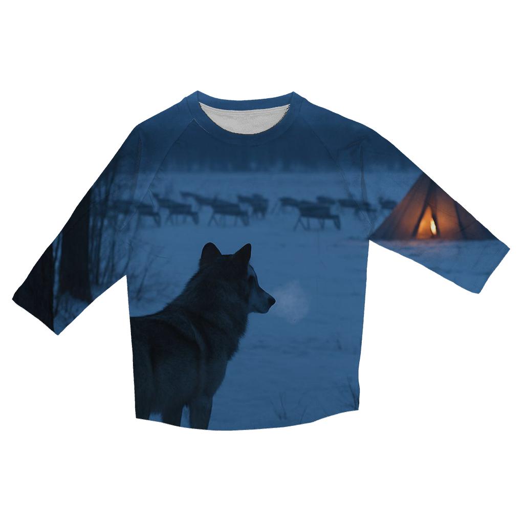 Traditional Sami Reindeer Vigil custom 3/4 sleeve shirts