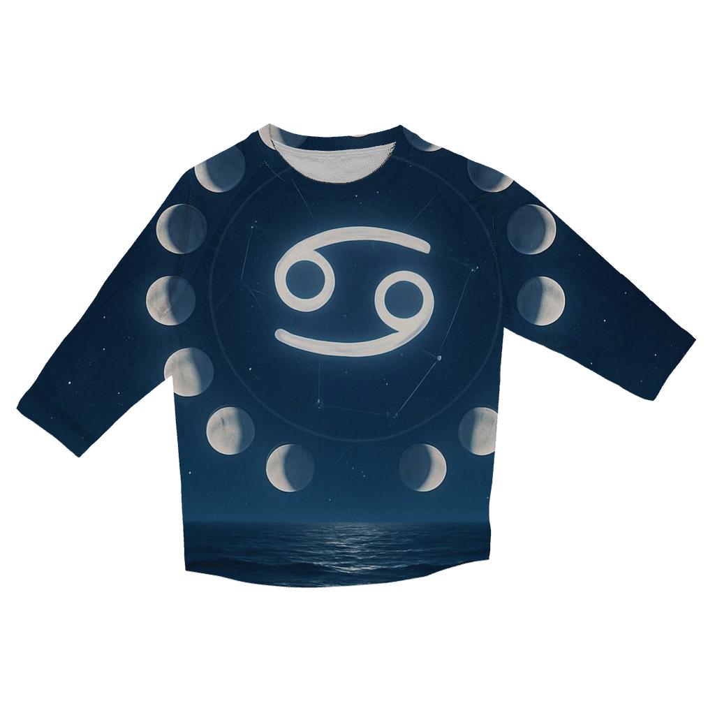 Cancer Lunar Tides Halo trendy 3/4 sleeve tops