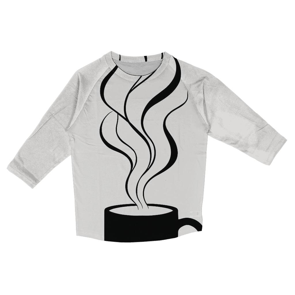 Steam Ribbon Silhouette custom 3/4 sleeve shirts