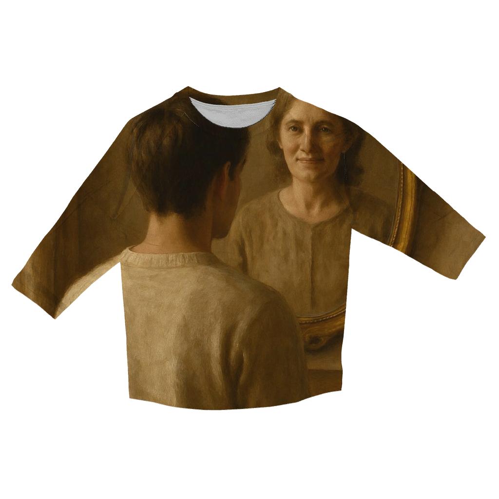 Her Eyes The First Mirror Where I Saw My Worth fashion 3/4 sleeve shirts