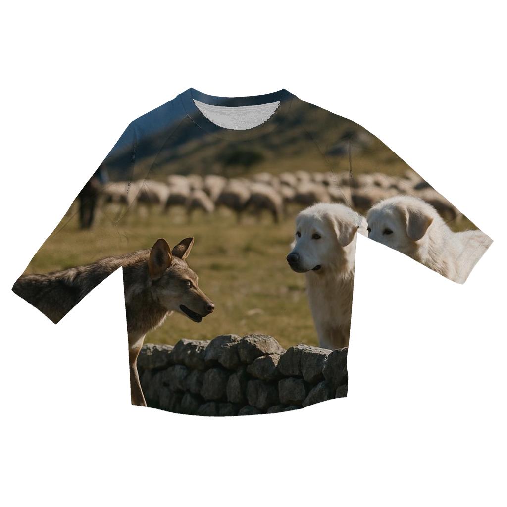 Livestock Guard Dogs Standoff designer 3/4 sleeve blouses