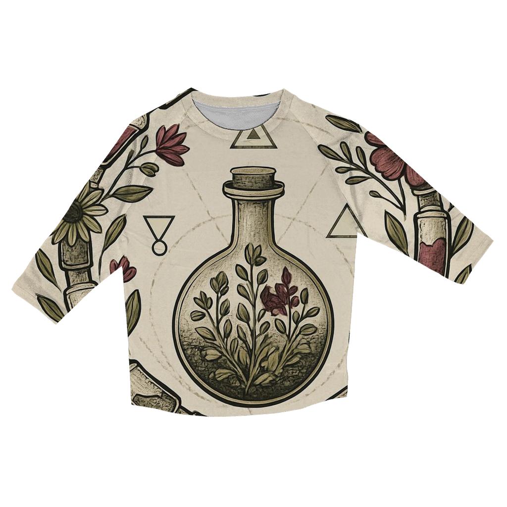 Alchemical Garden Ouroboros stylish quarter sleeve tops