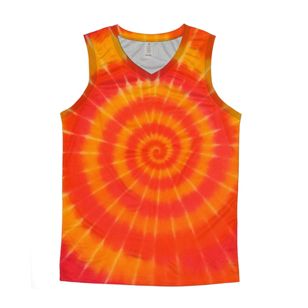 Solar Flare Spiral Overdye trendy fitted tank tops