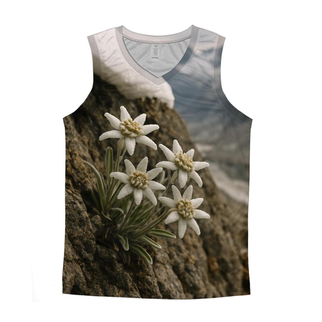 Alpine Edelweiss At The Snowline sports performance tank tops