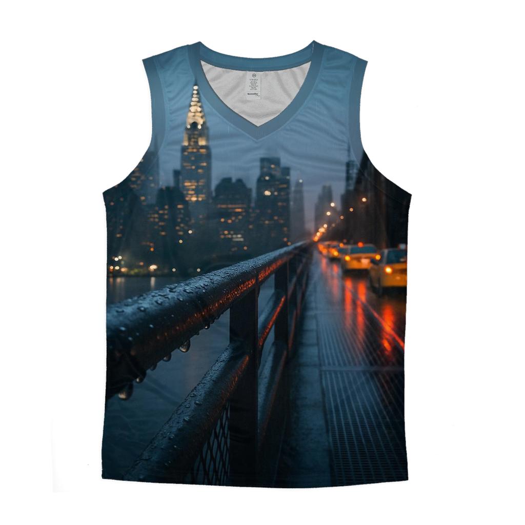 Rainy Evening From Queensboro Bridge stylish racerback tanks