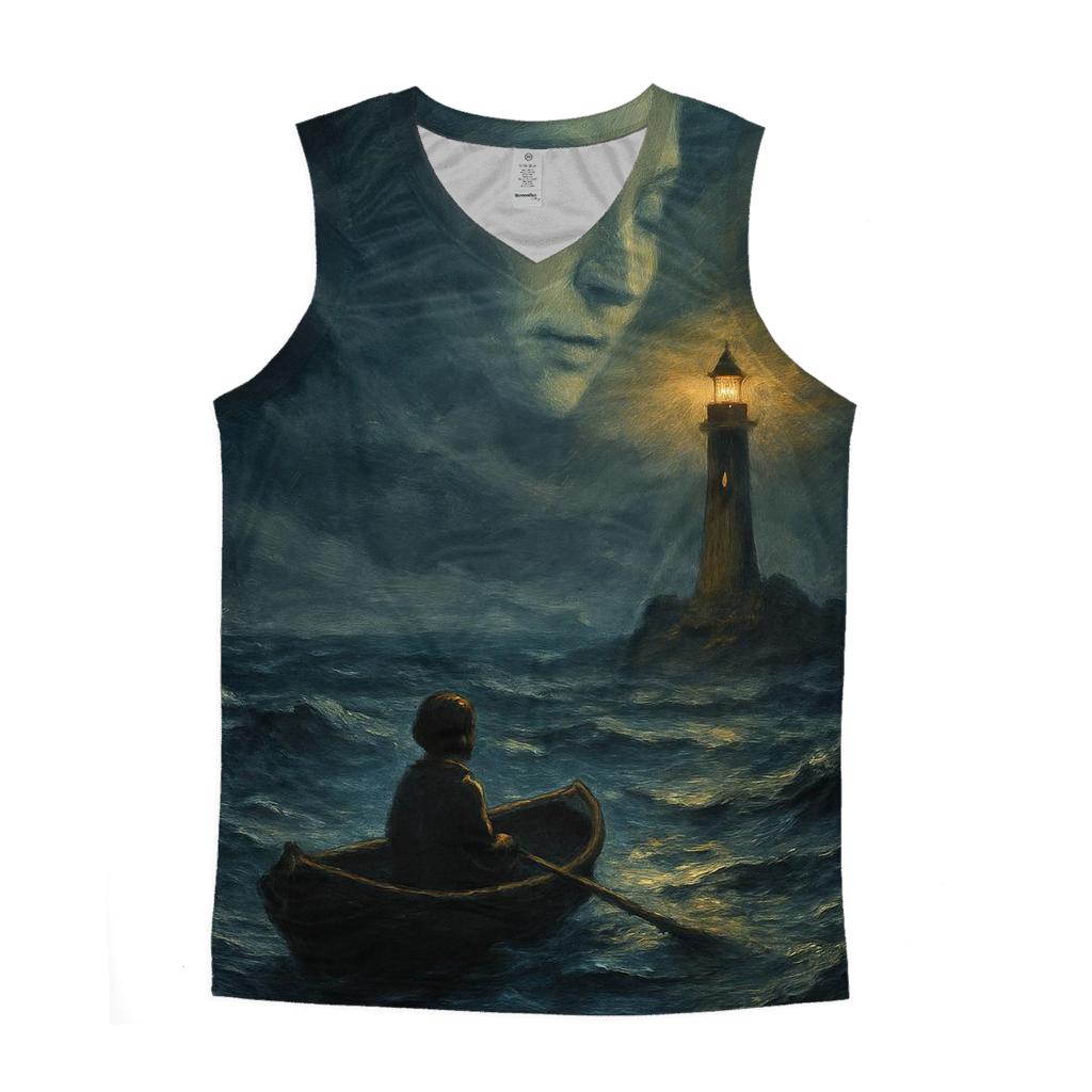 The Quiet Anchor In The Storm Of Growing Up graphic print tank tops