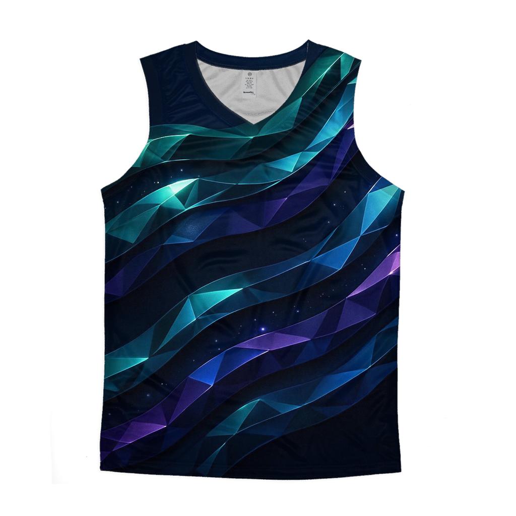 Midnight Prism Tide cotton sleeveless tops