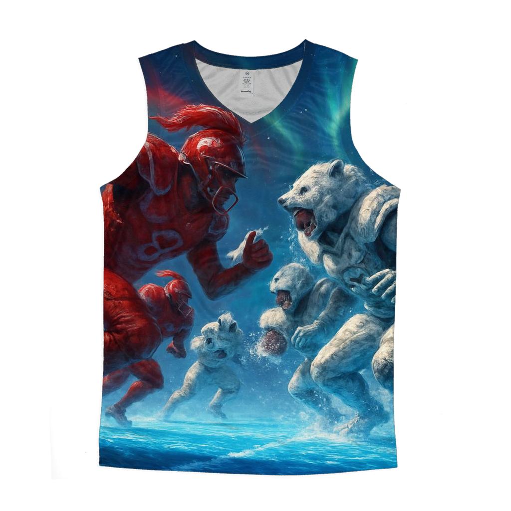 Frozen Yard Showdown Braves Vs Cubs personalized athletic tanks
