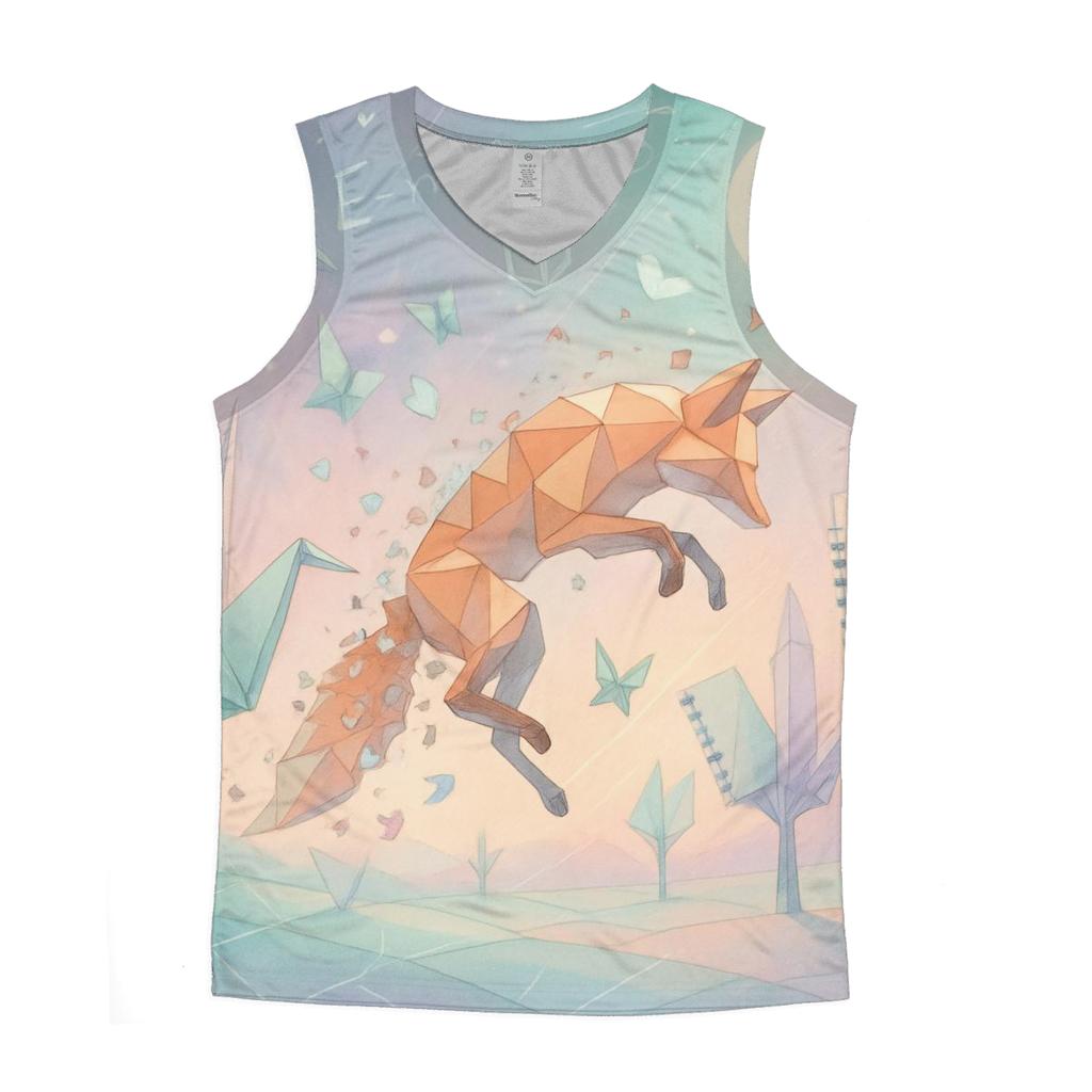 Quantum Origami Forest designer workout tanks