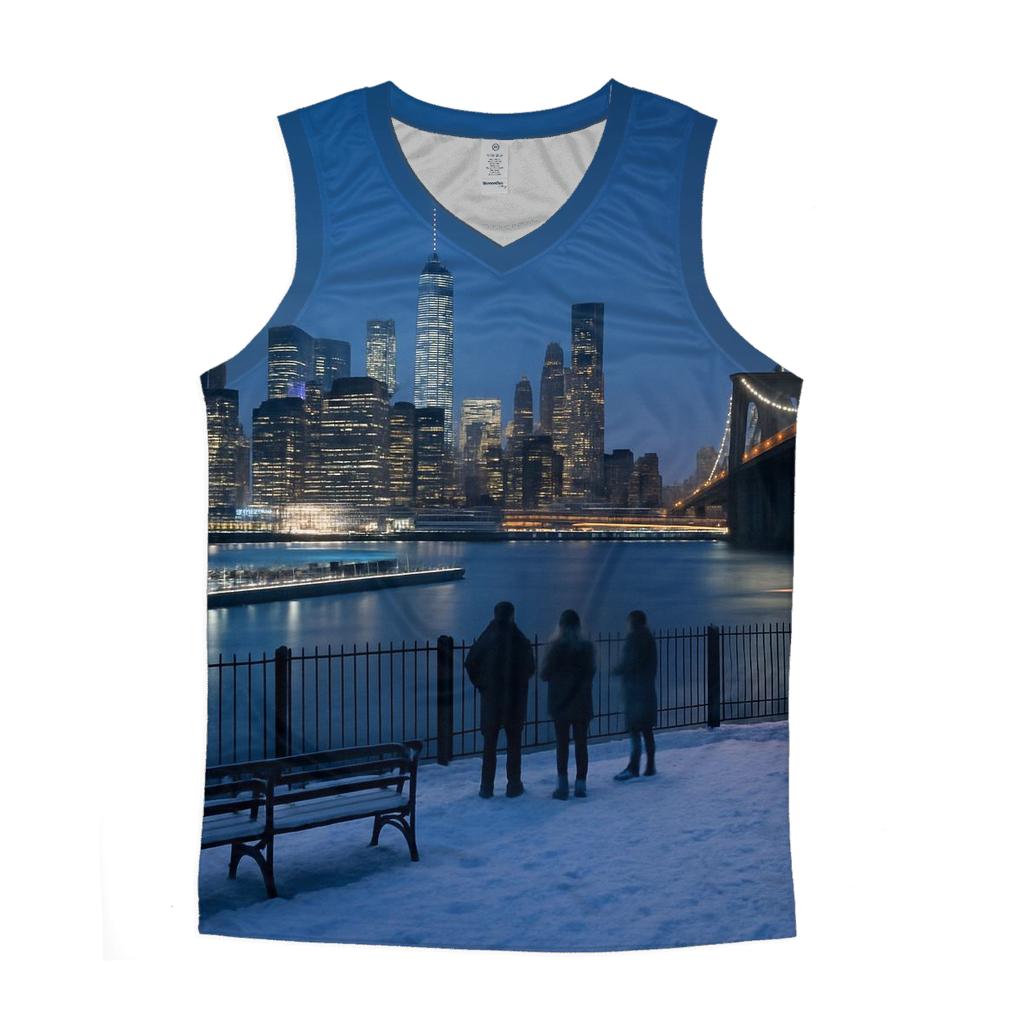 Winter Twilight From Brooklyn Heights Promenade casual summer tank tops