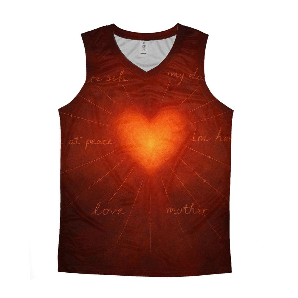 Her Name Written Between My Heartbeats stylish racerback tanks