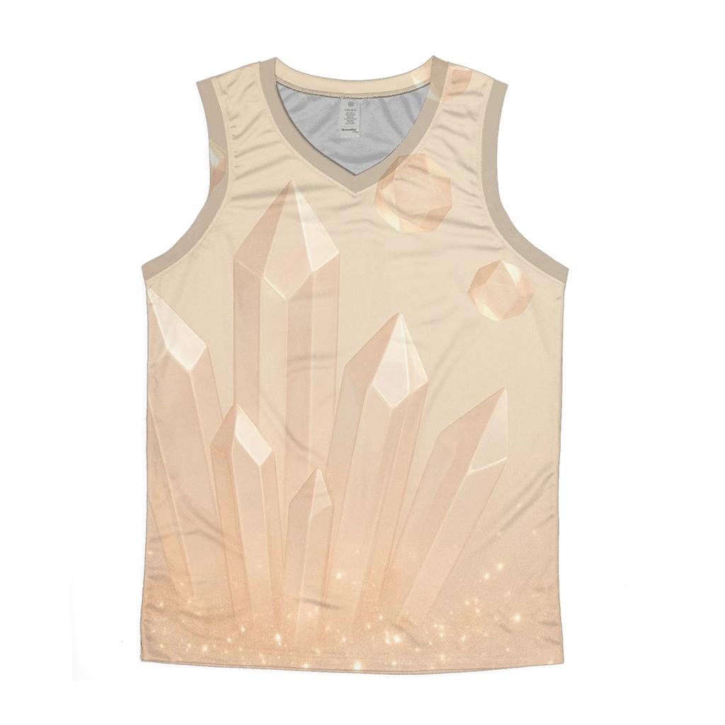 Champagne Gem Drift graphic print tank tops