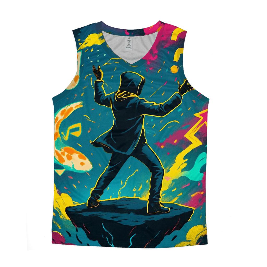 Neon Chaos Conductor cotton sleeveless tops
