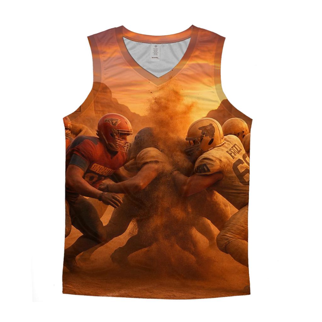 Desert Dusk Braves Cubs Standoff custom tank tops