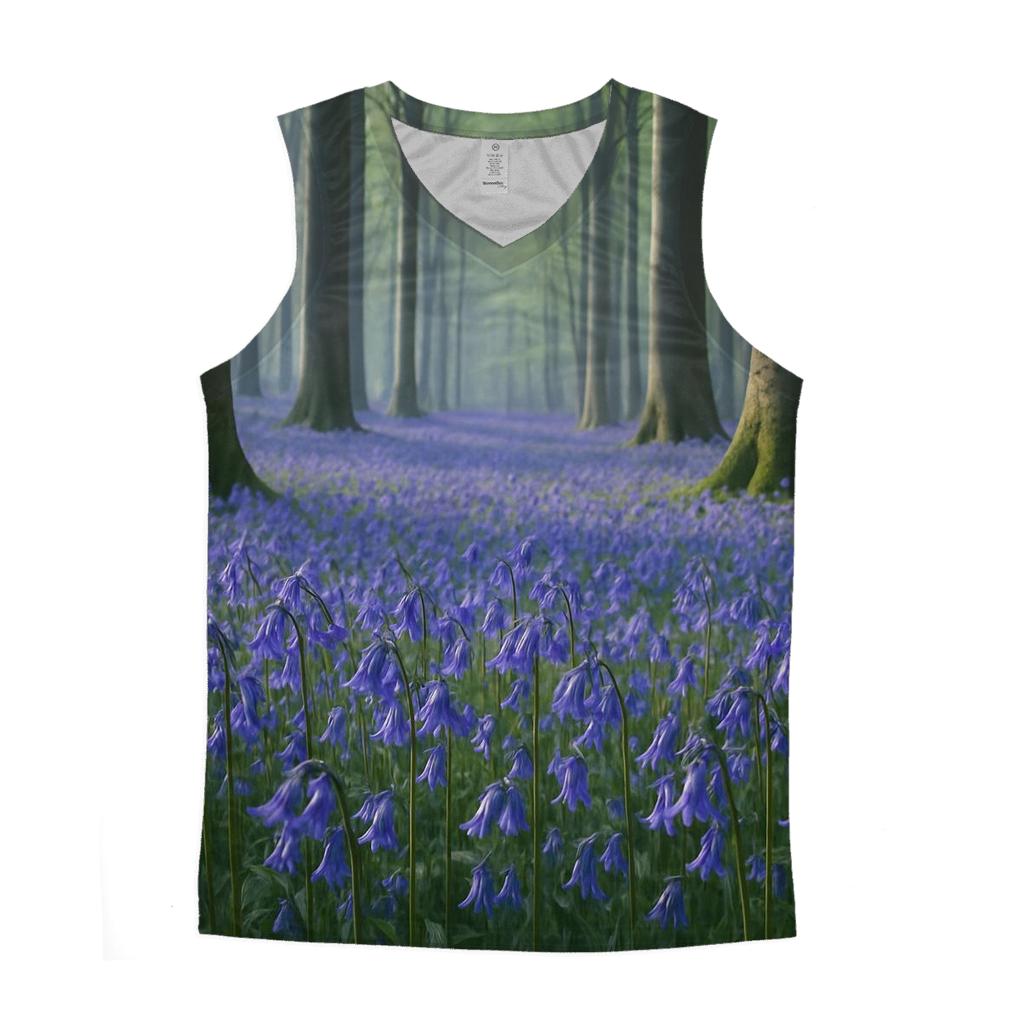 Bluebells In An Ancient Beechwood sports performance tank tops
