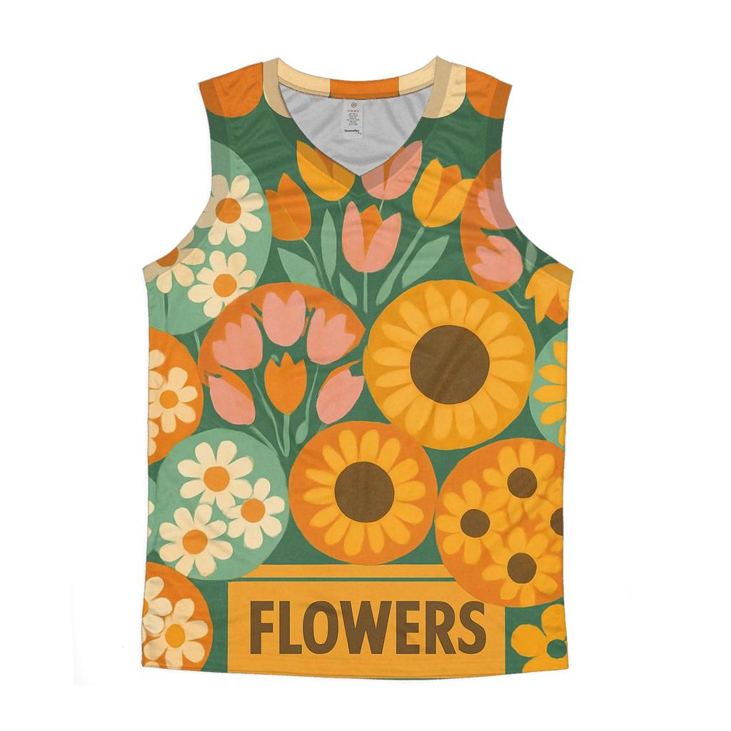 Flower Market Afternoon Groove casual summer tank tops