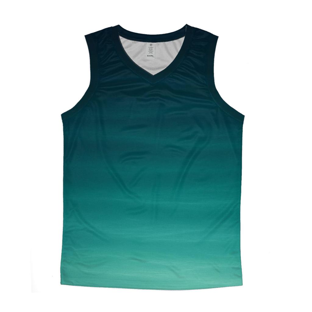 Midnight Lagoon Fade designer workout tanks