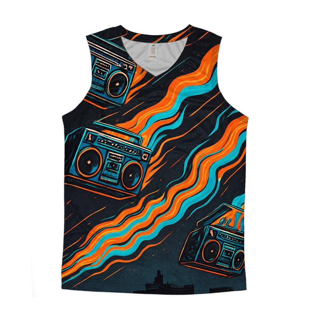 Boombox Meteor Showers custom tank tops
