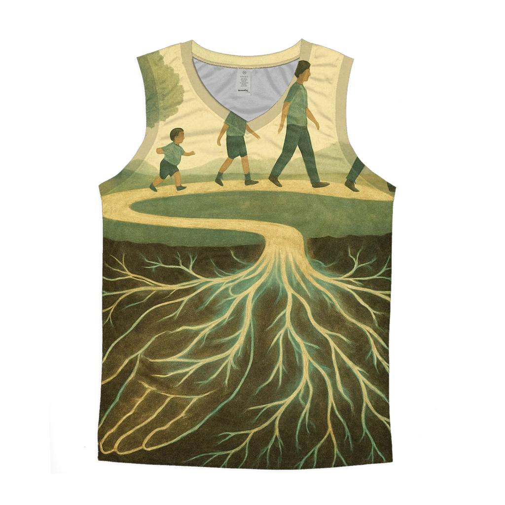 Roots Of Her Love Beneath Every Step I Take graphic print tank tops
